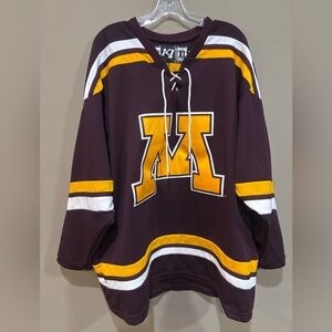 K1 Sportswear Minnesota Golden Gophers Hockey Jersey Maroon XL Made in USA